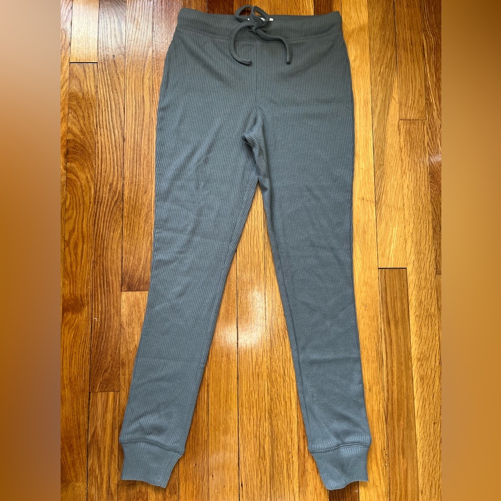 Koolaburra by UGG Soft Brushed Rib Leggings w. Drawstring Smoke Gray - XS - NEW